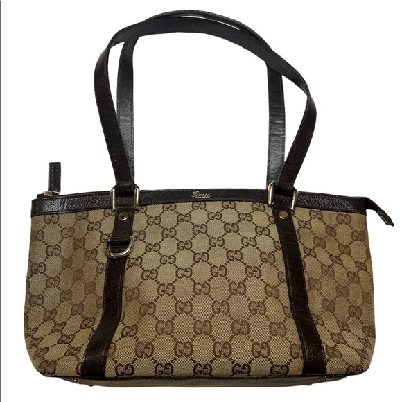GUCCI CANVAS SHOULDER BAG - Picture 3 of 8